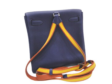 【新品同様品】HERMES エルメス ケリーアドPM アマゾン トリヨンクレマンス ブルーアンクル シルバー金具 D刻印 中古 リュックサック バックパック デイパック ショルダーバッグ レディース 女性用 ブランド 本革 レザー 青 希少 レア プレゼント ギフト バック