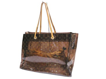 【極美品】LOUIS VUITTON ルイ・ヴィトン M50500 カバクルーズ モノグラムビニール ブラウン ヴィンテージ 中古 トートバッグ ショルダーバッグ レディース 女性用 メンズ ブランド 希少 レア プレゼント ギフト バック