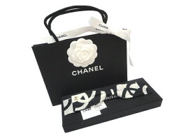 シャネル（バレッタ） ［PR］【新品】【未使用品】CHANEL シャネル 21P ヘアクリップ CC リボン バレッタ コットン×メタル ブラック×ホワイト 2021SS 新作 アクセサリー ジュエリー レディース 女性用 ファッション 小物 ヘアアクセサリー 髪飾り プレゼント ギフト