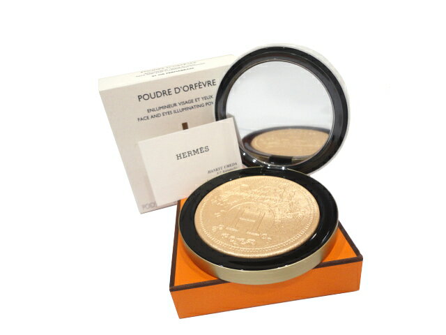 【新品】【未使用品】HERMES エルメス プードル オルフェーヴル フェイス＆アイ ハイライト リミテッド・エディション パーマブラス ゴールド 7g 2021年新作 コスメ 化粧品 コンパクト レディース 女性用 ブランド プレゼント ギフト 希少 レアのサムネイル
