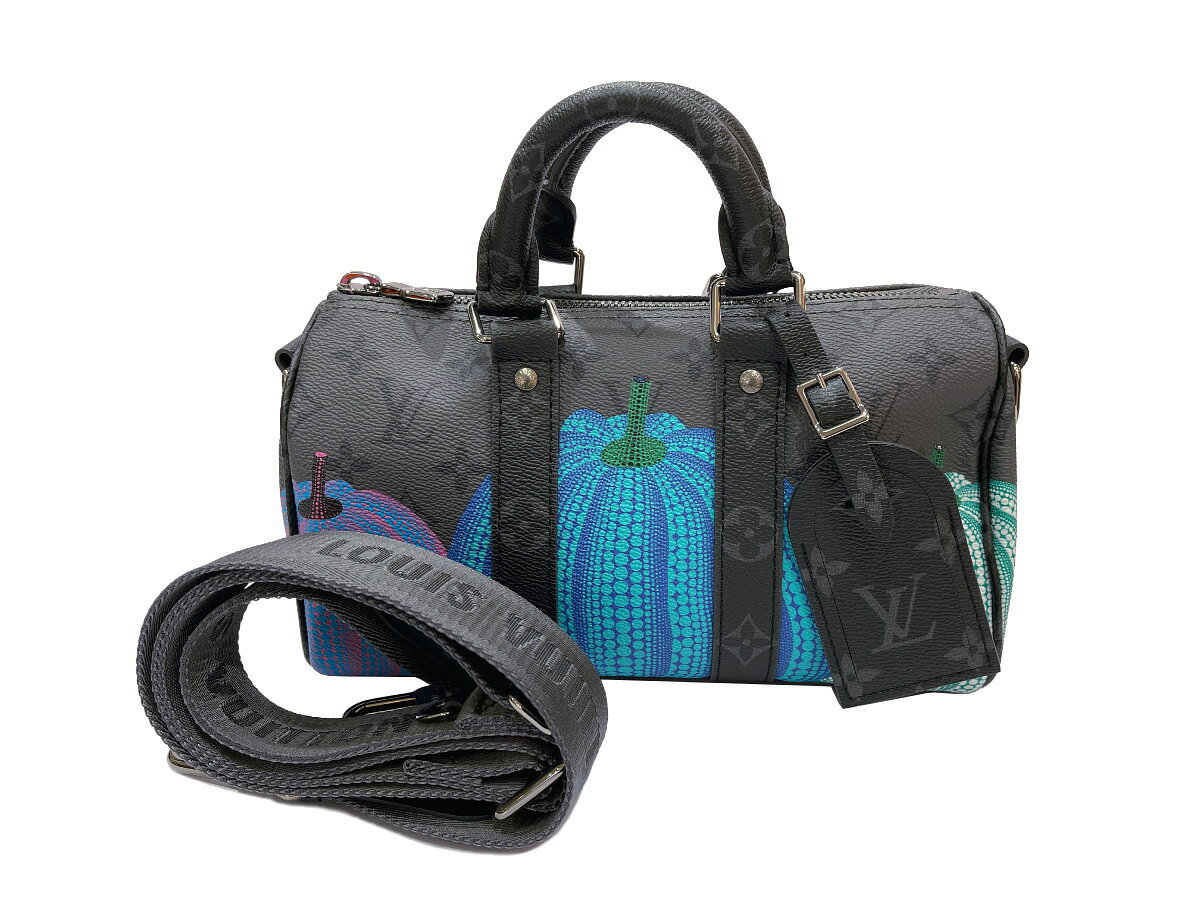 ［PR］【新品同様品】LOUIS VUITTON ルイ・ヴィトン M46437 LV×YK キーポル バンドリエール 25 モノグラム エクリプス リバース クサマヤヨイ 草間彌生 コラボ 中古 ハンドバッグ ショルダーバッグ 2WAYバッグ レディース 女性用 ブランド ビトン レア プレゼント バックのサムネイル