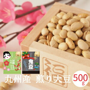 煎り大豆 500g 入り 節分豆 九州産 豆まき 豆まき用 焙煎大豆 豆 炒り豆 煎り豆 恵方巻 福豆 福まめ 鬼 大豆 節分 2021 糖質制限 ダイエット ヘルシー おやつ 豆菓子 恵方豆 送料無料 国産