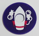 Daiking StrapSupportKing2 ROCKET(ロケット柄) ストラップエンドの革の上から装着してストラップをはずれにくくするための製品です。1PACに2個入り。ネコポスでお客様宅ポストへのお届けなので在宅の必要はありません。