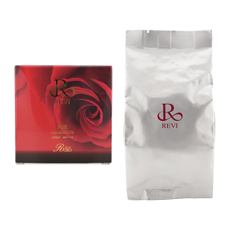 REVI ルヴィ 陶肌ファンデーション レフィル 23オークル 15g 詰め替え用 SPF50+ PA++++ 専用パフ2枚入 クリーム 化粧下地 日焼け止め[...