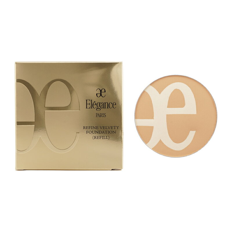 Elegance エレガンス リファイン ヴェルヴェティ ファンデーション IV301 レフィル 詰め替え用 パウダ..