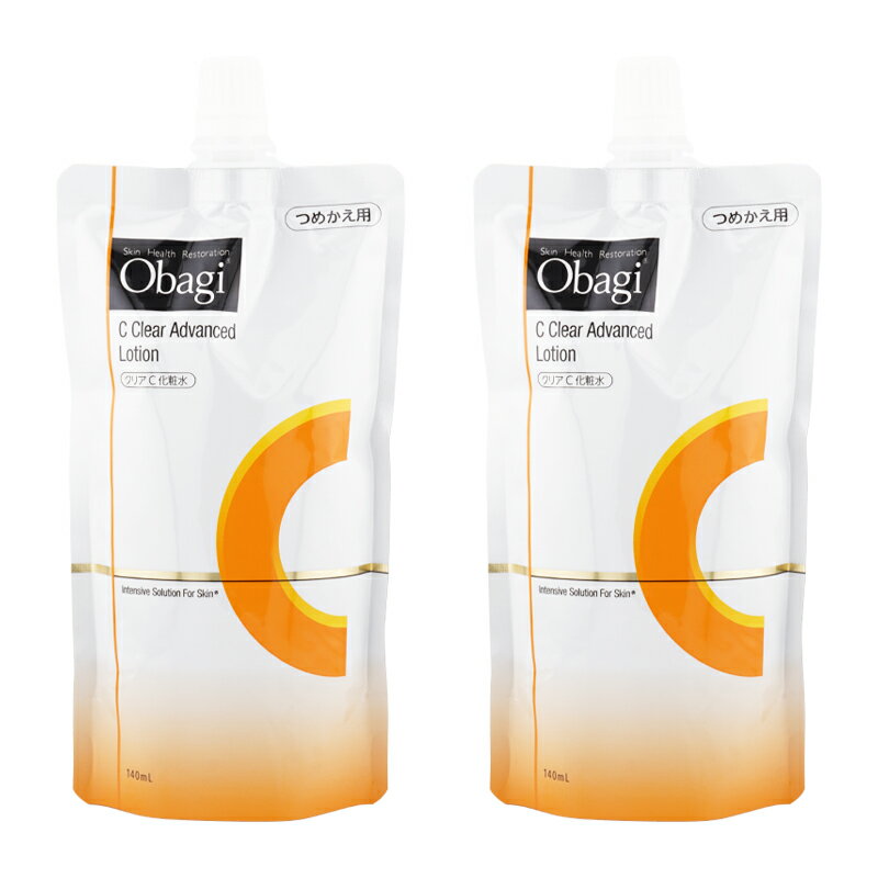 Obagi - [2個セット]Obagi オバジC クリアアドバンスドローション 詰め替え 140mL レフィル スキンケア 化粧水 透明感 乾燥 保湿 ビタミンC ハリ[ギフトラッピング対応]