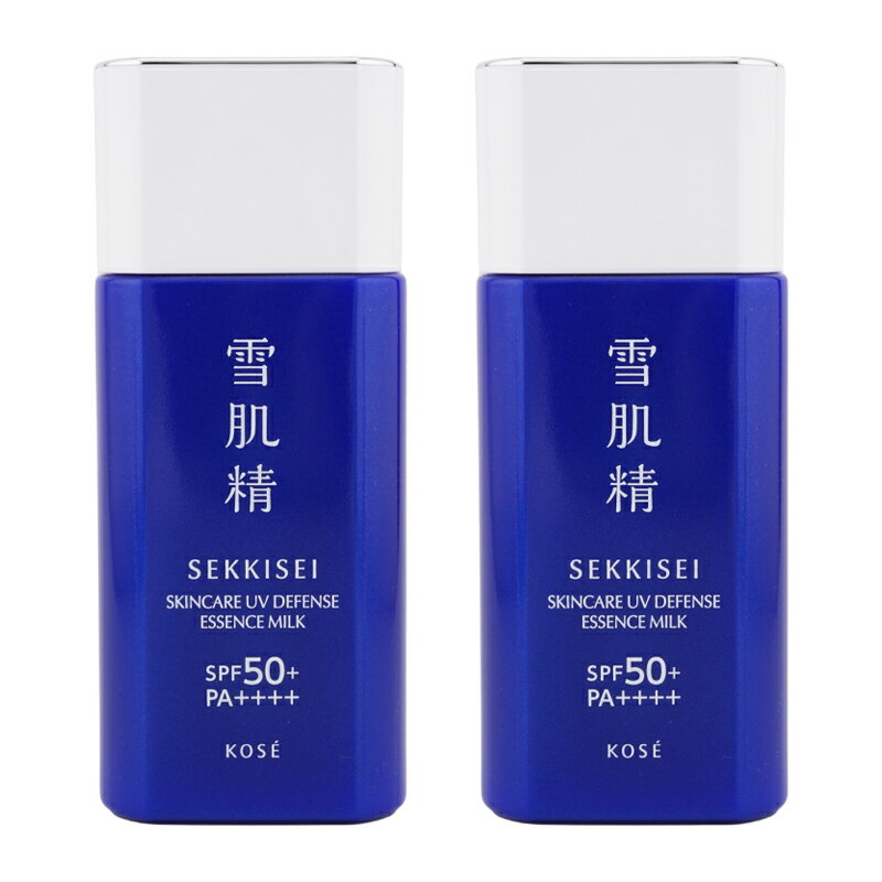 [2個セット]雪肌精 スキンケア UV エッセンス ミルク 60g 日焼け止め UVケア SPF50+ PA++++ ウォータープルーフ 紫外線対策 kose[ギフトラッピング対応]