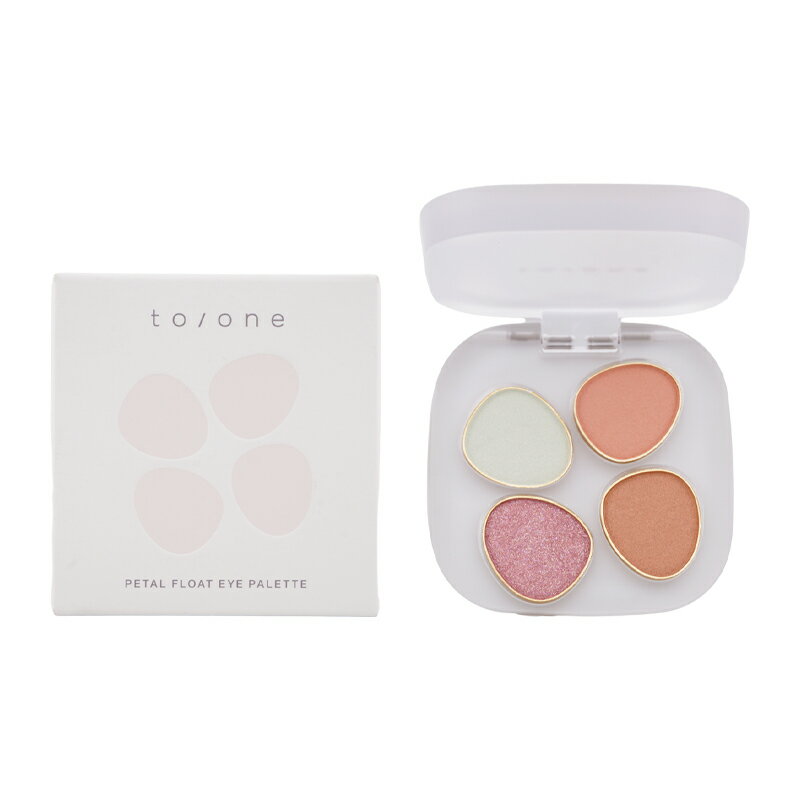 Rakuten - to/one トーン ペタル フロート アイパレット [04 Sweet Sorbet]アイカラー アイシャドウパレット アイメイク パウダー 密着 [ギフトラッピング対応]