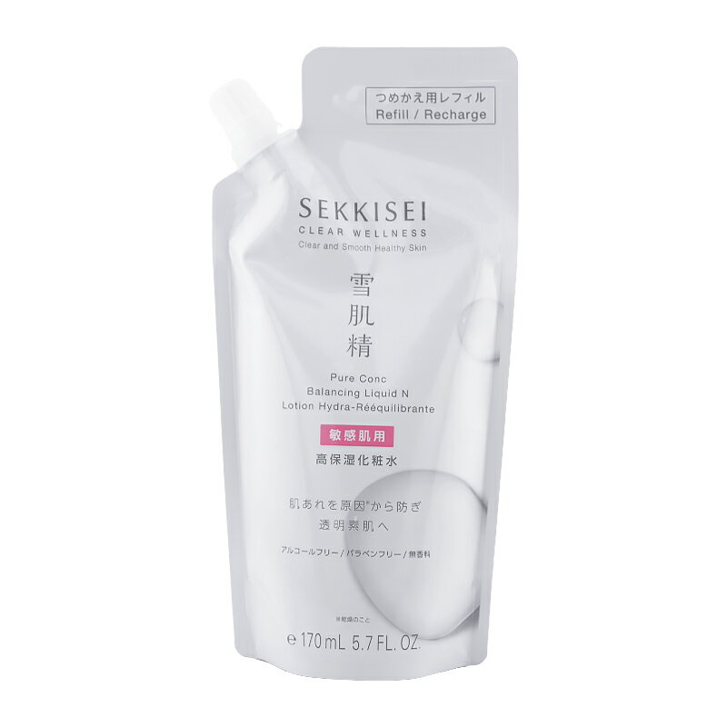 樂天商城 - 雪肌精 クリアウェルネス ピュア コンク SS つめかえ用 170mL 化粧水 スキンケア うるおい 保湿 乾燥 詰め替え用 レフィル[ギフトラッピング対応]