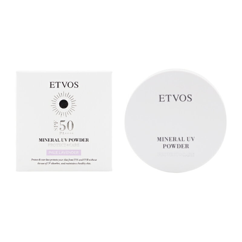 ETVOS エトヴォス ミネラルUVパウダーX SPF50 PA++++ 本体 ペールラベンダー 5g 日焼け止めフェイスパウダー 化粧下地 UVカット[ギフトラッピング対応]