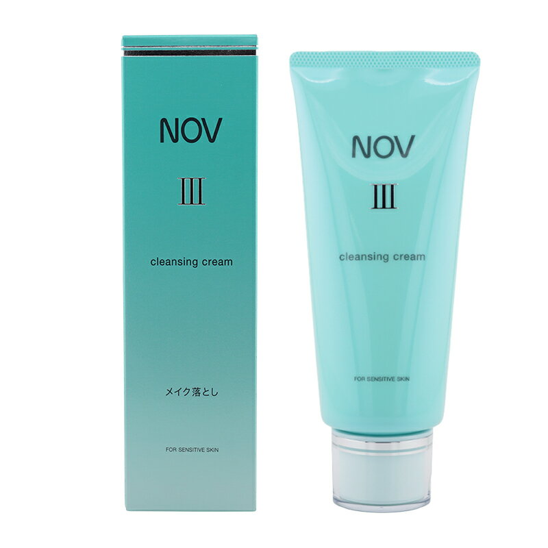 NOV ノブ III クレンジングクリーム 120g メイク落とし 無香料 無着色 低刺激性 うるおい アルコールフ..