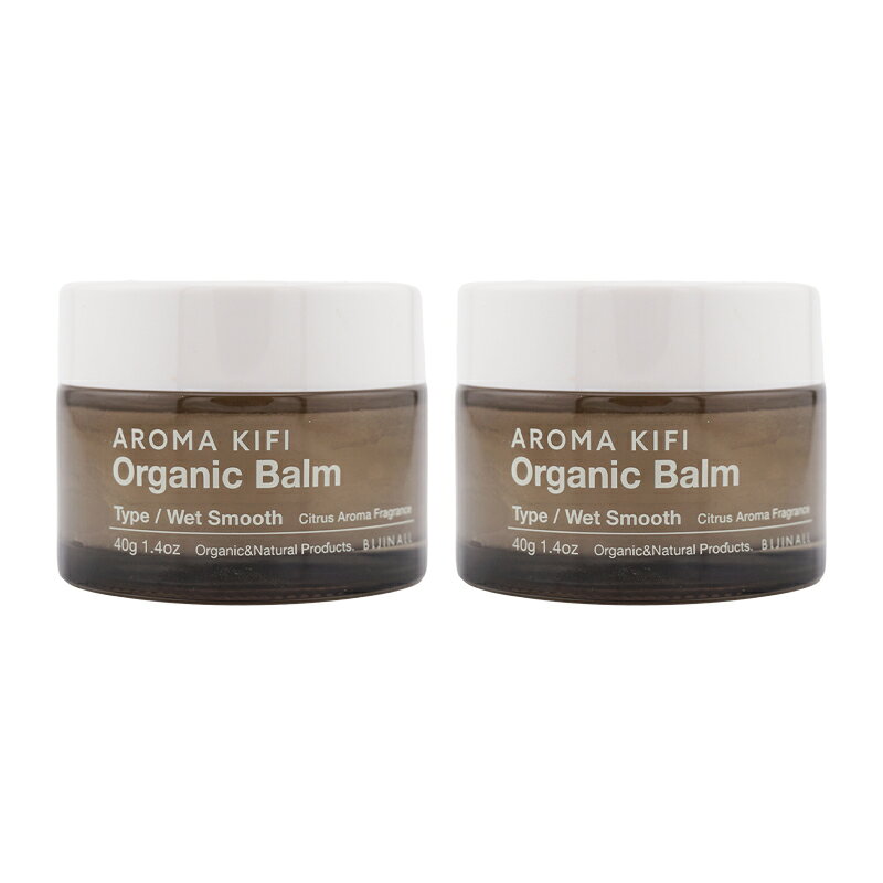 [2個セット]AROMA KIFI アロマキフィ オーガニックバーム ウェットスムース 本体 40g シトラス ビジナルヘアスタイリングワックス[ギフトラッピング対応] daikishop-10011077 DAIKISHOP パッケージ画像