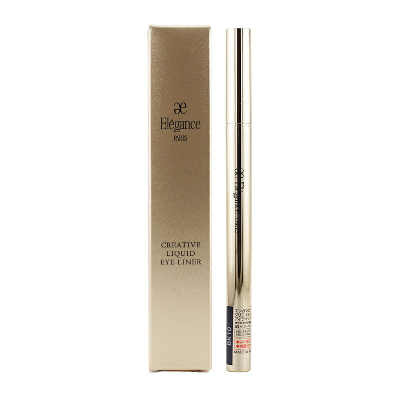 Other - Elegance エレガンス クリエイティブ リクイッド アイライナー 本体 [BK10] 0.5ml リキッドアイライナー 速乾 皮脂プルーフ メイクアップ[ギフトラッピング対応]