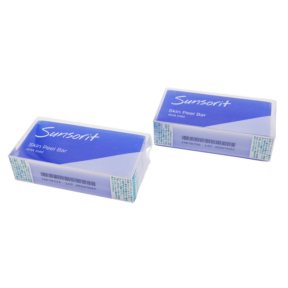 [2個セット] Sunsorit サンソリット スキンピールバー AHAマイルド 135g 洗顔料 洗顔石鹸 石けん ゴマージュ ピーリング[ギフトラッピング対応]