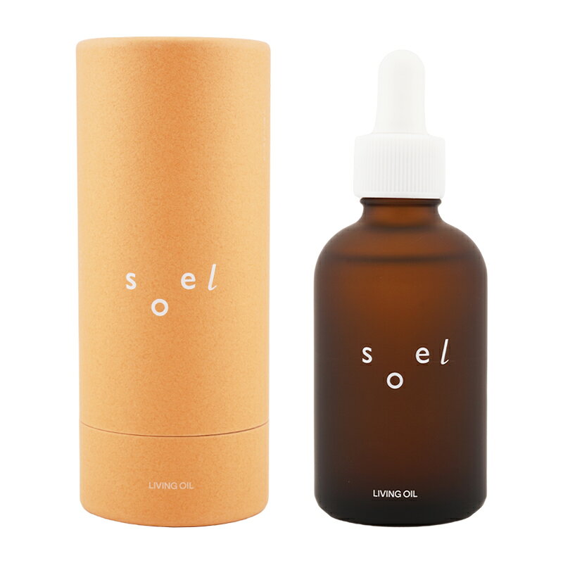 Rakuten - soel LIVING-OIL オーガニックセサミオイル 60mL ハリ 弾力 乾燥 酵素 ブースターオイル グリーンティー香り [ギフトラッピング対応]