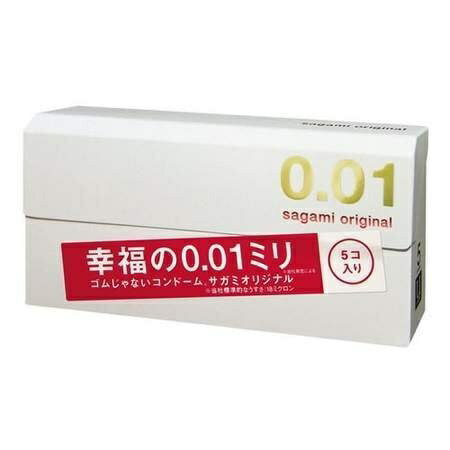 サガミオリジナル 001 5コ入 コンドーム 幸福の0.01ミリ 極薄 0.01 薄い コンドーム こんどーむ 避妊具 プレゼントのサムネイル