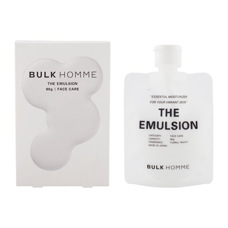BULK HOMME バルクオム ザ エマルジョン 80g 浸透 高保湿 ハリ 敏感肌 [ギフトラッピング対応]