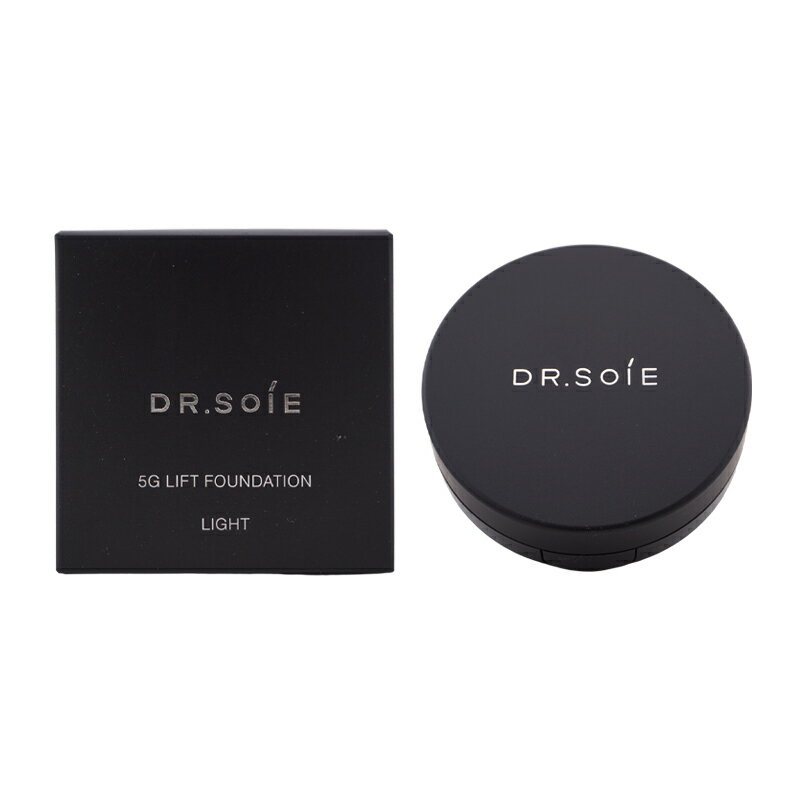 DR.SOIE ドクターソワ 5Gリフトファンデーション 12g SPF40 PA+++ ライト やや明るめの肌色 クッション..