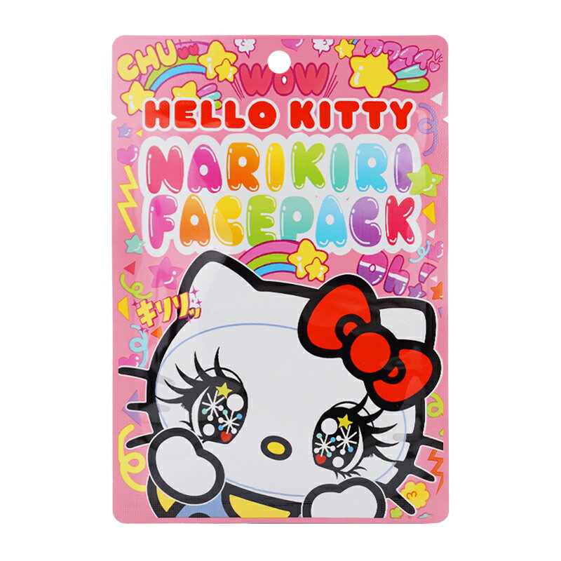 乐天商城 - Sanrio サンリオ なりきりフェイスパック ハローキティカワイイ ナベユカ バラの香り 1枚入り 20mL 旅行[ギフトラッピング対応]