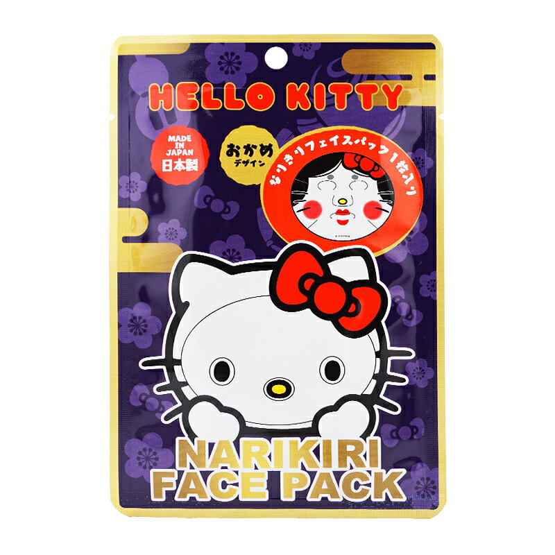 Rakuten - Sanrio サンリオ なりきりフェイスパック ハローキティ おかめ バラの香り 1枚入り 20mL 旅行[ギフトラッピング対応]
