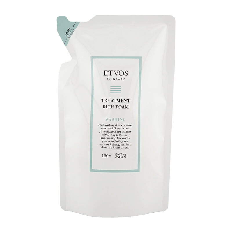 Rakuten - ETVOS エトヴォス トリートメントリッチフォーム(詰め替え用) 130ml 敏感肌 保湿洗顔 乾燥肌 シトラス精油の香り[ギフトラッピング対応]