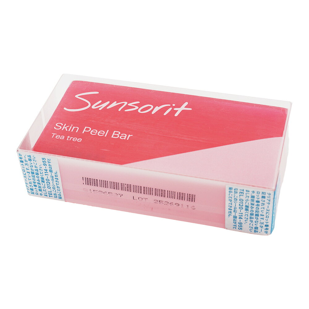 その他の《Sunsorit/サンソリット》の商品はこちら その他の《Sunsorit/サンソリット》の商品はこちら JAN 4544884103014 【内容表示】 内容量 ・135g 全成分 TEA、ステアリン酸、水酸化Na、ラウリン酸、水、ミリスチン酸、グリコール酸、ティーツリー葉油、ココアンホジ酢酸2Na、グリセリン、パルミチン酸レチノール、エチドロン酸4Na、黄5、赤106 広告文責　ダイキ楽天市場店 　　　　　　0528801706 メーカー　株式会社サンソリット 区分　　　フィリピン製 *化粧品 【注意事項】 ※ご使用のパソコン、スマートフォンのモニター環境により、カラーが実物と若干異なる場合がありますので、ご了承ください。 ※お肌に異常が生じていないかよく注意してご使用ください。 ※傷、はれもの、しっしん、かぶれ、ただれなどの症状があるときにはお使いにならないでください。 ※高温の場所、直射日光のあたる場所には保管しないで下さい。 ※乳幼児の手の届かないところに保管して下さい。 ※成分表記は、商品の改良や表示方法などの変更により、実際の成分と一部異なる場合があります。 ※商品パッケージに記載の注意事項をご確認の上ご使用ください。 ※商品画像はイメージです。実際のものとは若干異なる場合がございます。