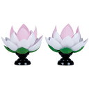 【ポイント最大47倍☆お買い物マラソン】盆提灯 盆ちょうちん お盆提灯 常花蓮華 (対入)プラスチック 高20cm (6704) 送料無料 1801a024a