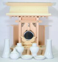 【ポイント最大47倍+P4倍☆お買い物マラソン&0のつく日】神棚セット 木曽桧 大天理 神具一式付 一社お宮 国産品 送料無料 1401a004b