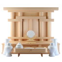 【5/9 20時〜ポイント最大47倍☆お買い物マラソン】木曽桧無垢 御霊舎 祖霊舎 中 高級神具セット付 送料無料 1501a002b