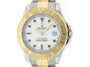 【Y番】 ROLEX ロレックス ヨットマスター 168623 ホワイト ボーイズ 自動巻き イエローゴールド ステンレス YG SS 【430】 【中古】【大黒屋】