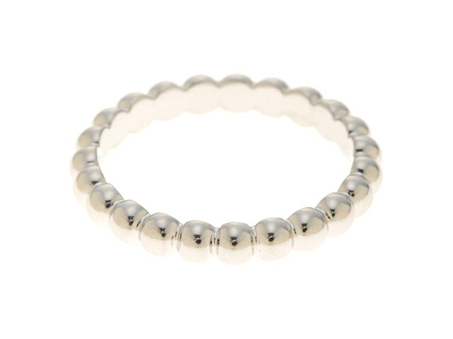 Van Cleef & Arpels ヴァンクリーフ＆アーペル ペルレ ミディアム リング 指輪 WG ホワイトゴールド 50号 【460】 【中古】【大黒屋】