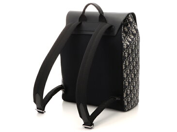 Dior デイオール リュックサック ネイビー/ブラック キャンバス/カーフ 【472】【中古】【大黒屋】