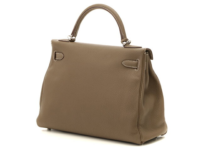HERMES　エルメス　ケリー32　エトゥープ/シルバー金具 【中古】【大黒屋】
