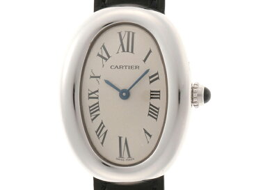 カルティエ ベニュワール 1955 アイボリー WG クォーツ【432】 【中古】【大黒屋】