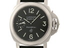 PANERAI　パネライ　ルミノールマリーナロゴ　PAM00005　手巻き時計　黒文字盤　44.0m ...