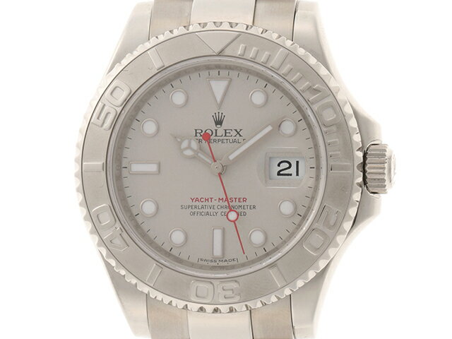 ランダム番　2011年10月　ROLEX　ロレックス　16622　ヨットマスター　ロレジウム　ステンレススチール　プラチナ　シルバー文字盤　自動巻き　メンズ時計　【437】 【中古】【大黒屋】