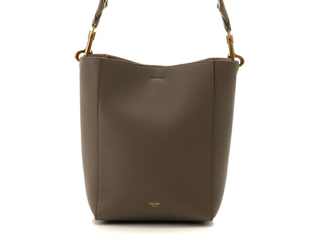 CELINE セリーヌ バッグ ショルダーバッグ サングルバケットスモール ソフトグレインドカーフスキン ベージュ 189303AH4.18TP 【432】 【中古】【大黒屋】のサムネイル