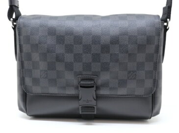 LOUIS VUITTON ルイ・ヴィトン メッセンジャーPM ショルダーバッグ ダミエ・グラフィット N41457【200】 【中古】【大黒屋】