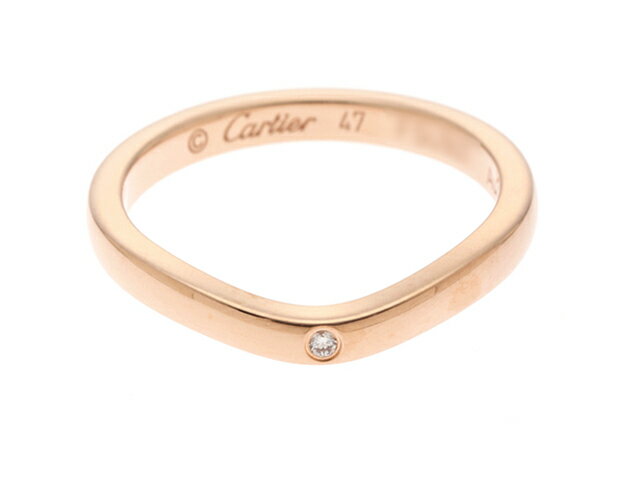 CARTIER　カルティエ　バレリーナ　リング　ピンクゴールド　ダイヤモンド　2.4g　47号（日本サイズ7号）　【432】2143200361682 【中古】【大黒屋】のサムネイル