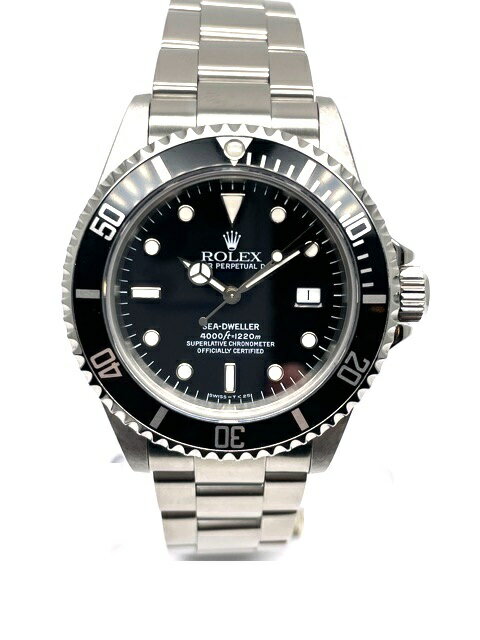 U番並行　ROLEX　ロレックス　シードゥエラー　自動巻き　16600　黒文字盤　トリチウム夜光　40.0mm　1220M防水　ST　【472】 【中古】【大黒屋】