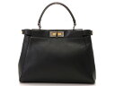FENDI フェンディ レギュラーピーカブー ブラック カーフ 【437】 【中古】【大黒屋】