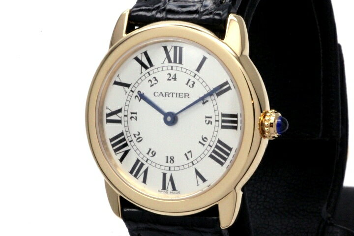 Cartier　カルティエ　時計　レディース　クオーツ　ロンドソロSM　W6700355　シルバー文字盤　イエローゴールド　ステンレス　HK【472】 【中古】【大黒屋】のサムネイル