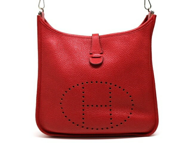 HERMES エルメス バッグ ショルダーバッグ エヴリンPM エブリン トロワ 斜め掛け トリヨンクレマンス ルージュカザック □P刻印 2012年 【200】 【中古】【大黒屋】のサムネイル