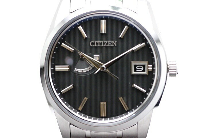 CITIZEN　シチズン　時計　メンズ　クオーツ　ザ・シチズン エコドライブ　A010-T018530　ブラック文字盤　ステンレス【432】 【中古】【大黒屋】