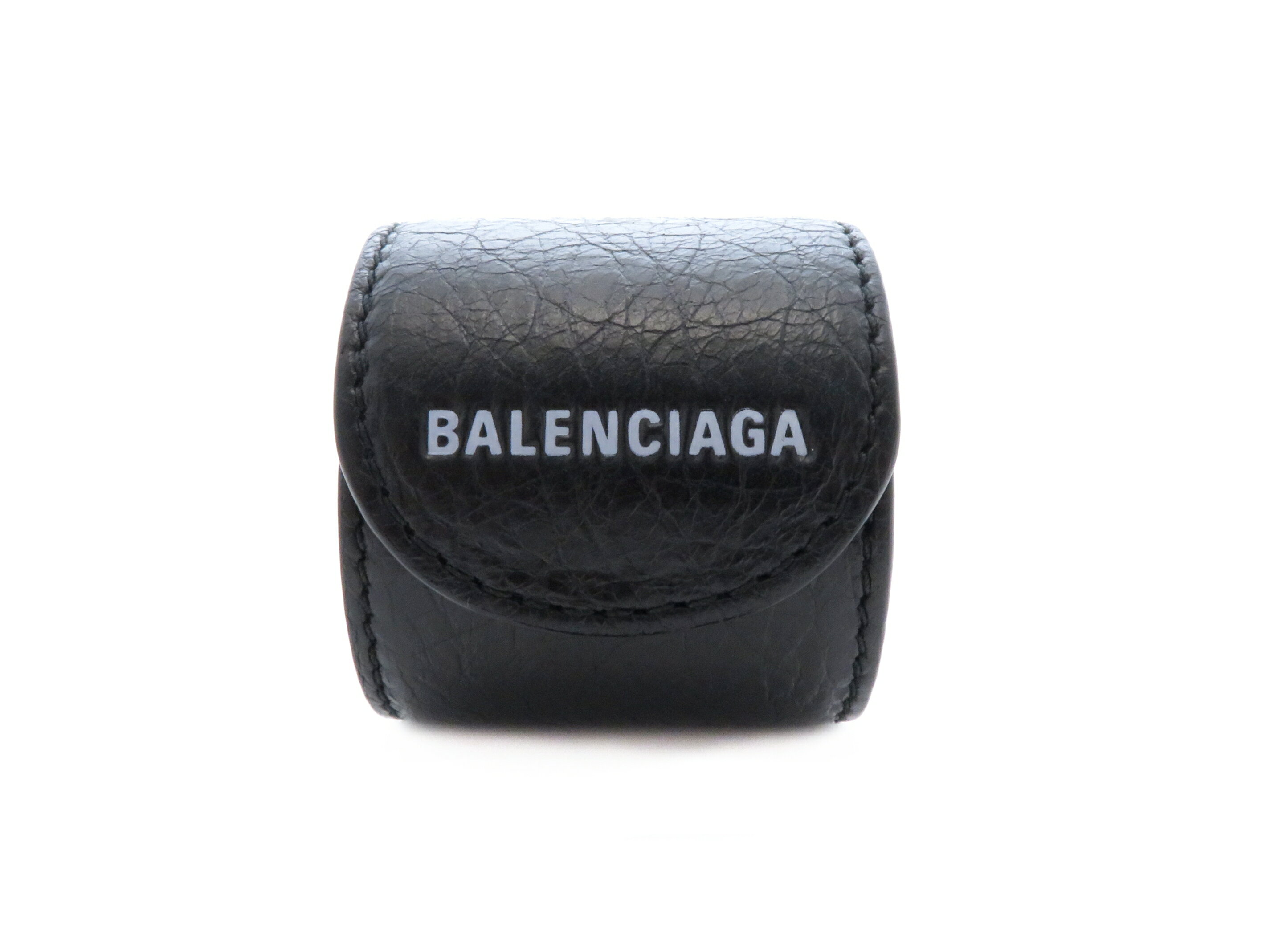 BALENCIAGA　バレンシアガ　バングル ブラック レザー 483272【460】2147200358178 【中古】【大黒屋】