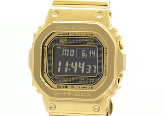 CASIO カシオ G-SHOCK GMW-B5000GD-9JF ステンレス/ゴールドIP処理　フルメタル耐衝撃構造/マルチバンド6/モバイルリンク機能　タフソーラー発電電波時計【473】 【中古】【大黒屋】