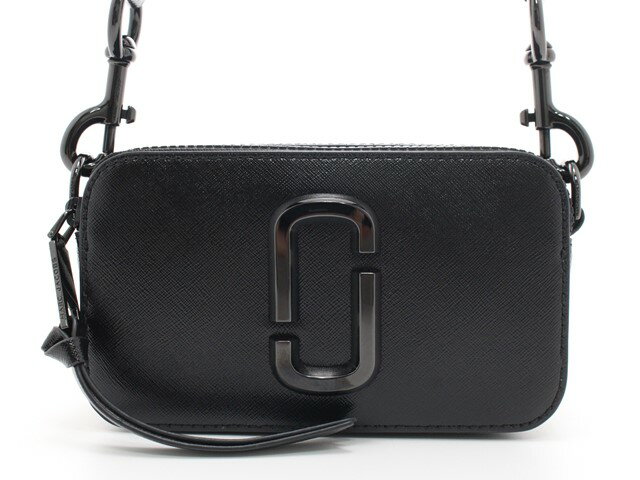 MARC JACOBS　マークジェイコブス　スナップショット　DTM　ショルダーバッグ　ポシェット　ブラック　レザー　M0014867　【474】 【中古】【大黒屋】のサムネイル