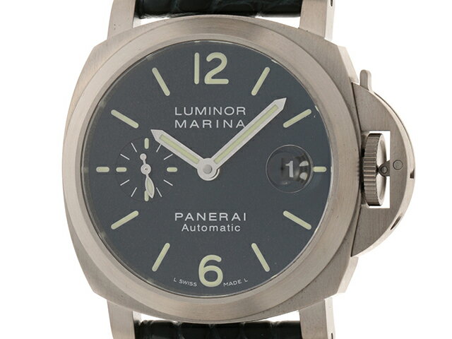 PANERAI パネライ ルミノール マリーナ PAM00282 オートマチック ブルー文字盤 チタ ...