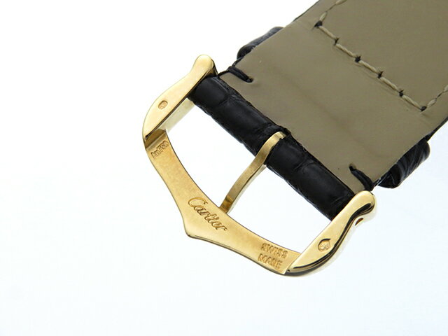 Cartier 時計 ロンドソロLM　W6700455　クオーツ　シルバー文字盤　カレンダー機能　YG/革　男性用時計【430】 【中古】【大黒屋】のサムネイル