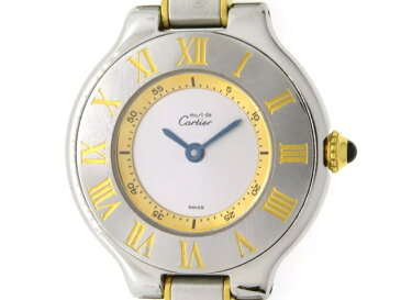 Cartier カルティエ マスト21 マストヴァンティアン 女性用腕時計 クオーツ ステンレス W10073R6 【474】 【中古】【大黒屋】